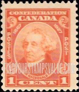 FindYourStampsValue: Sir John A. Macdonald