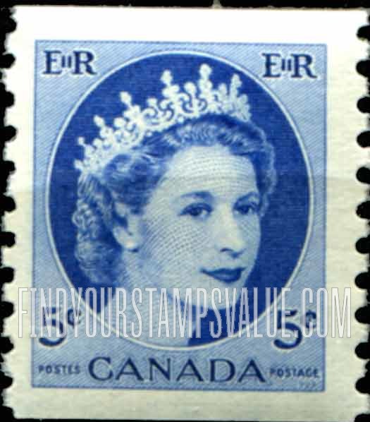 FindYourStampsValue: Coil Stamps: Elizabeth II