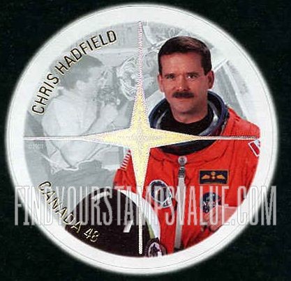 FindYourStampsValue: Canadian Astronauts: Chris Hadfield