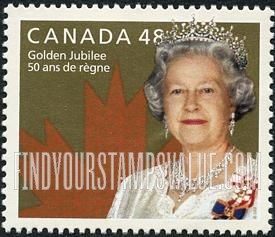 FindYourStampsValue: Reign of Queen Elizabeth II, 50th Anniversary