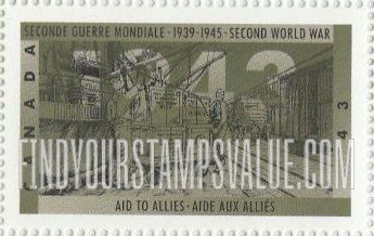 FindYourStampsValue: World War II Type of 1989: Aid to Allies