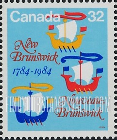 FindYourStampsValue: New Brunswick, Bicentenary