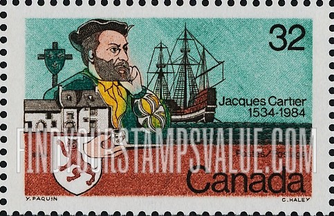 FindYourStampsValue: 450th Anniversary of Cartier’s Landing in Quebec