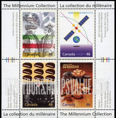 FindYourStampsValue: Millenium: Enterprising Giants
