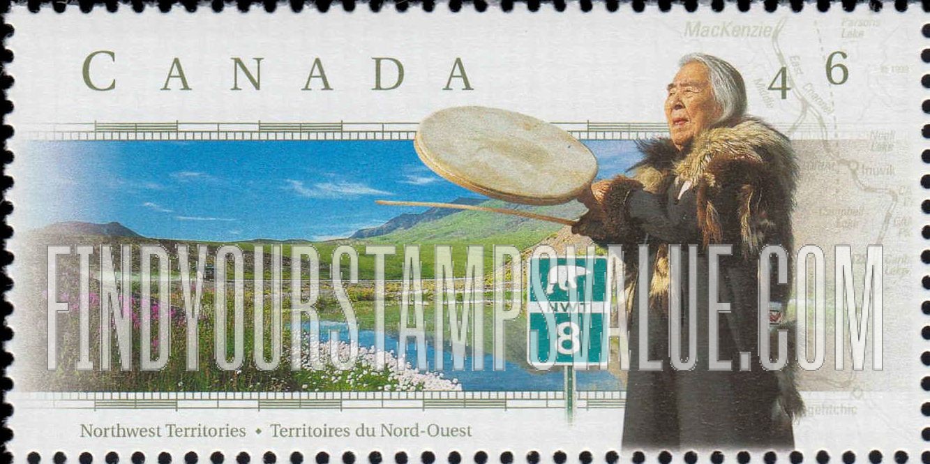 FindYourStampsValue: Scenic Highway Type of 1997: Dempster Highway 8, Northwest Territories