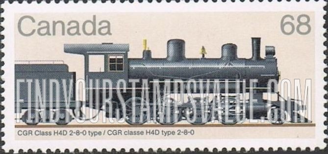 FindYourStampsValue: Locomotives Type of 1984: Canadian Govt. 2 Railways H4D