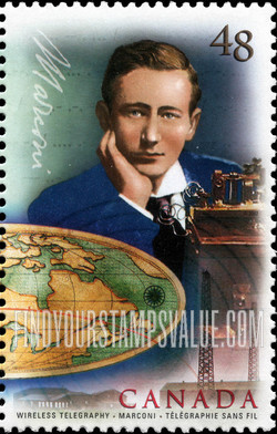 FindYourStampsValue: Communication Technology Centenaries:Guglielmo Marconi