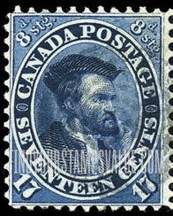FindYourStampsValue: Province of Canada: Jacques Cartier