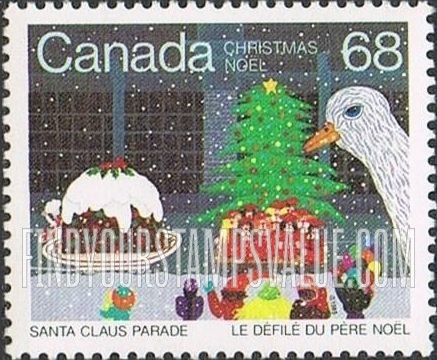 FindYourStampsValue: Santa Claus Parade: Christmas tree