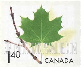 FindYourStampsValue: Maple Leaf on Twig