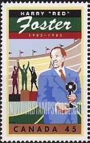 FindYourStampsValue: Harry “Red” Foster (1905-1985), founder of Canadian Special Olympics, sports enthusiast
