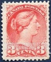 FindYourStampsValue: Montreal and Ottawa Printings: Queen Victoria