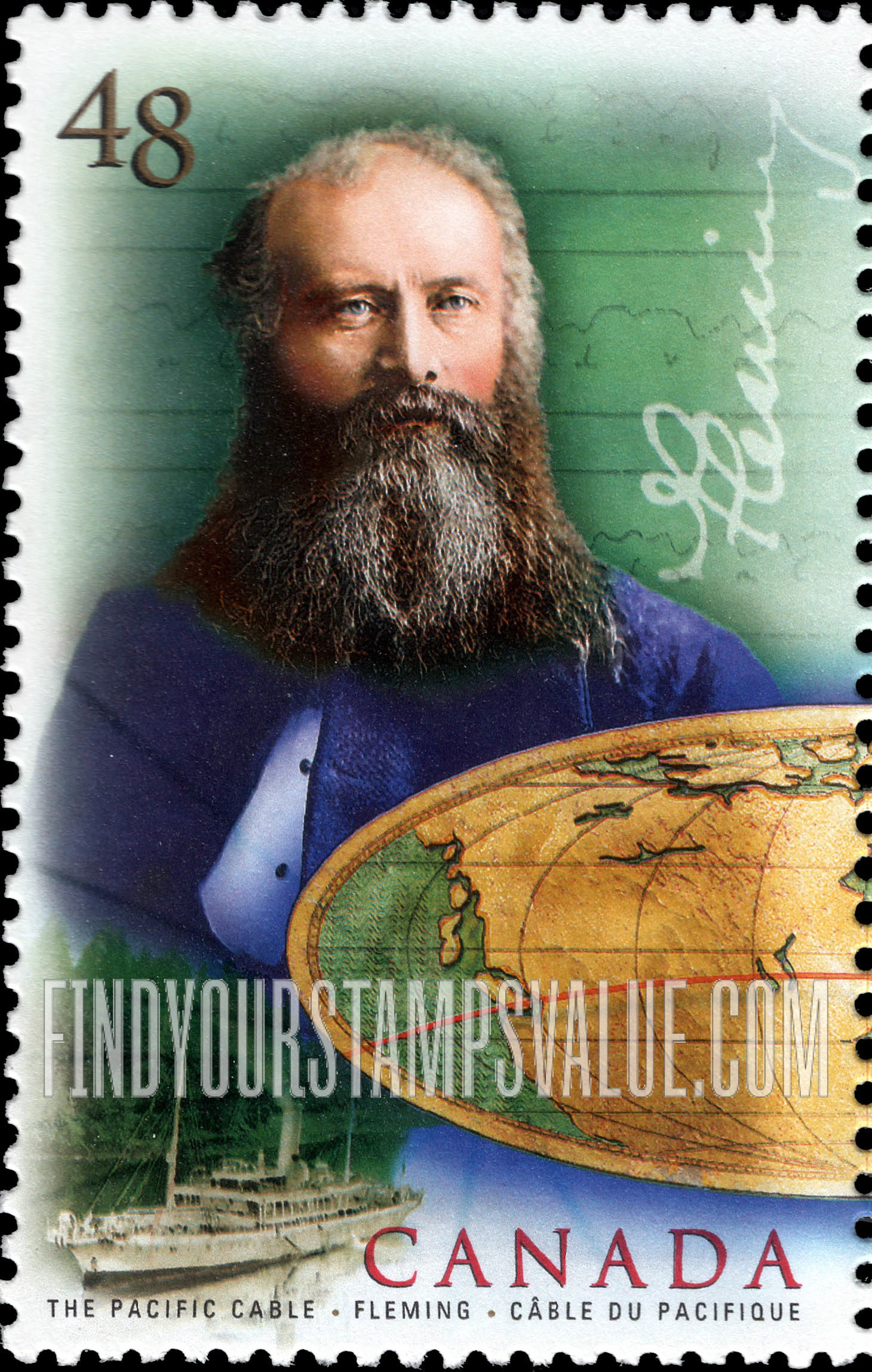 FindYourStampsValue: Communication Technology Centenaries: Sir Sandford Fleming