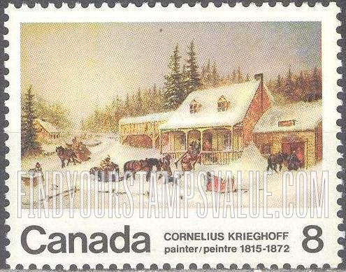 FindYourStampsValue: “The Blacksmith’s Shop,” by Krieghoff