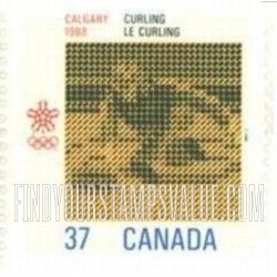 FindYourStampsValue: Olympics Type of 1986: Curling