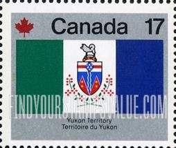 FindYourStampsValue: Flag of Yukon Territory