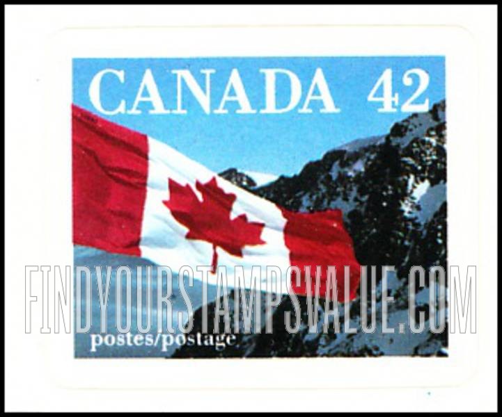 FindYourStampsValue: Self-Adhesive Booklet Stamp: Flag, mountains