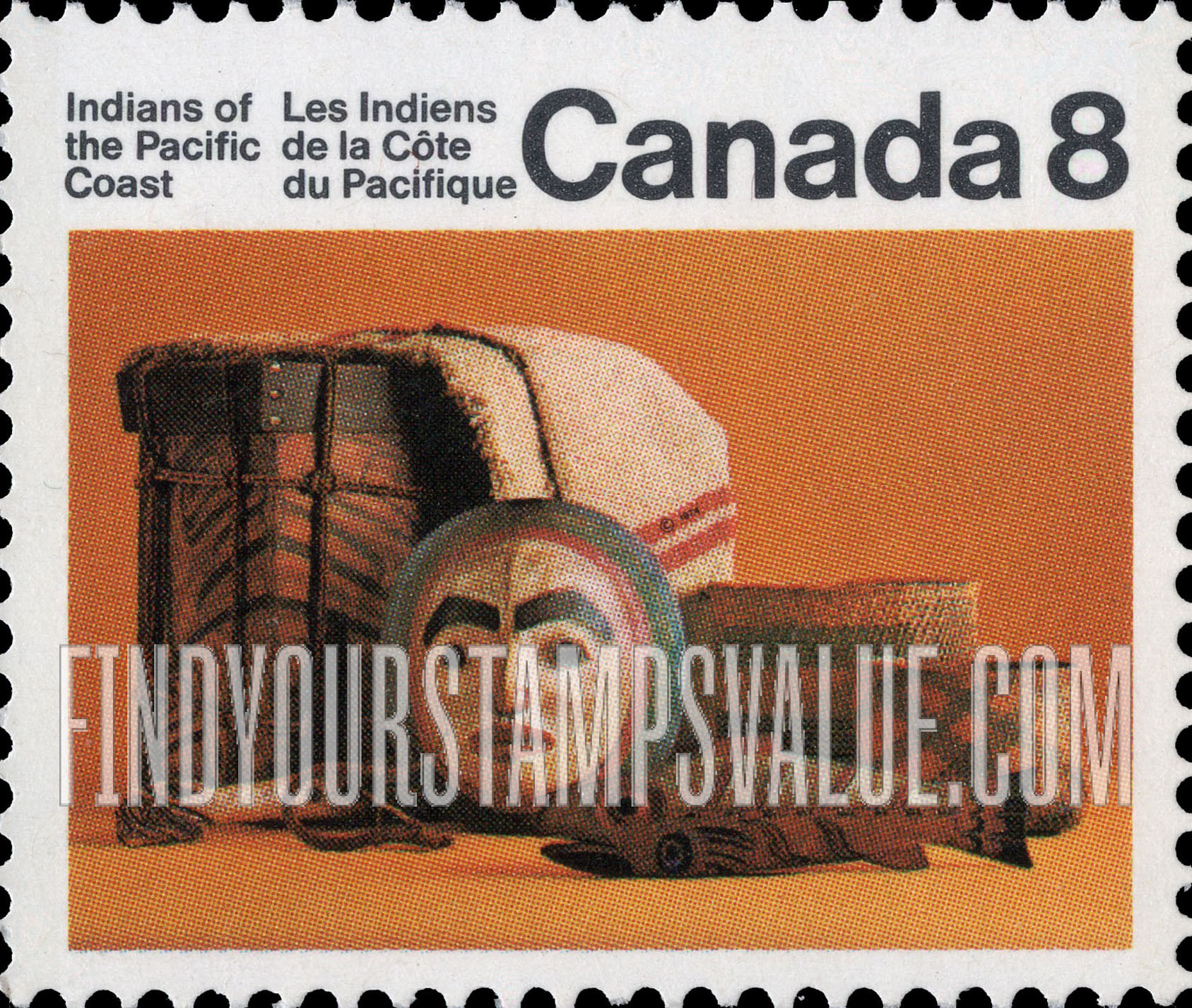 FindYourStampsValue: Indians of Canada: Artifacts