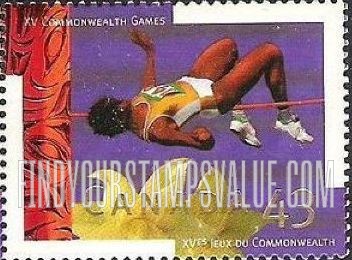 FindYourStampsValue: XV Commonwealth Games, Victoria: High jump