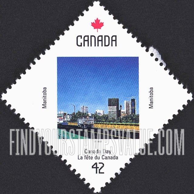 FindYourStampsValue: Canada Day: Manitoba