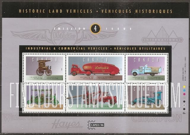 FindYourStampsValue: Historic Vehicles Type of 1993