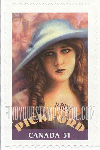 FindYourStampsValue: Canadians in Hollywood: Mary Pickford (1893-1979)