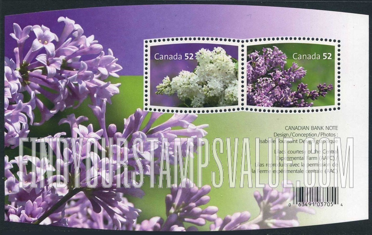 FindYourStampsValue: Lilacs