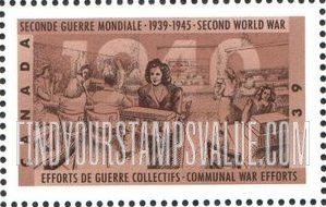 FindYourStampsValue: World War II Type of 1989: Communal war efforts