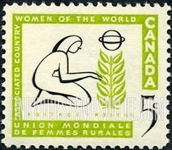 FindYourStampsValue: Woman Tending Tree