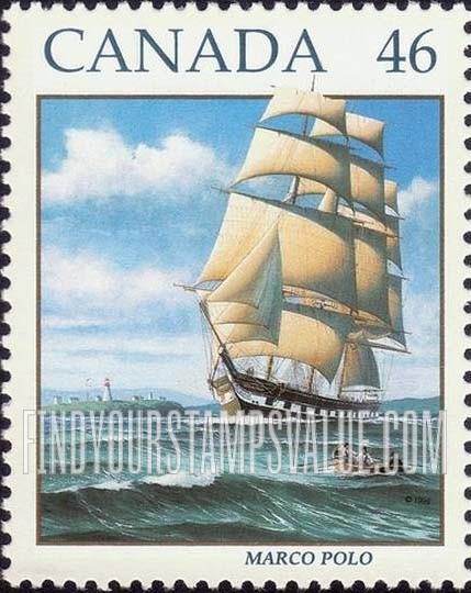 FindYourStampsValue: Sailing Ship Marco Polo