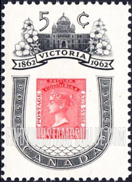 FindYourStampsValue: British Columbia Legislative Building and Stamp of 1860
