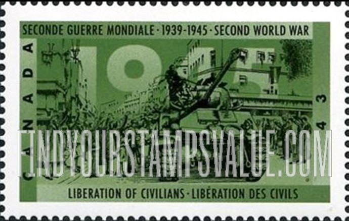 FindYourStampsValue: World War II Type of 1989: Liberation of civilians