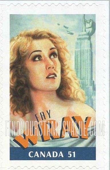 FindYourStampsValue: Canadians in Hollywood: Fay Wray (1907-2004)