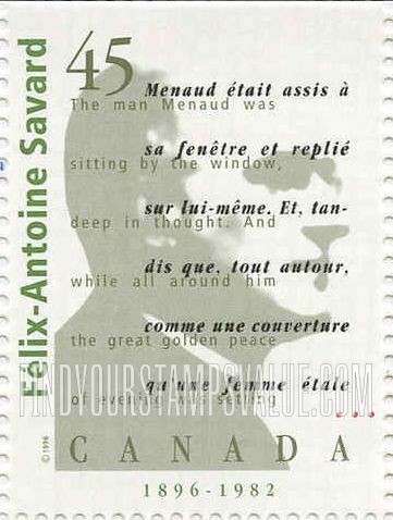 FindYourStampsValue: Authors: Felix-Antoine Savard (1896-1982)