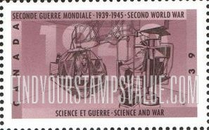FindYourStampsValue: World War II Type of 1989: Science and war
