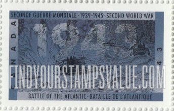 FindYourStampsValue: World War II Type of 1989: Battle of the Atlantic