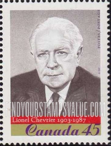 FindYourStampsValue: Famous Politicians: Lionel Chevrier (1903-87)