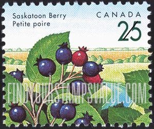 FindYourStampsValue: Edible Berries: Saskatoon berry