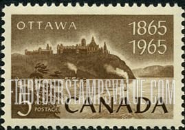 FindYourStampsValue: Parliament and Ottawa River