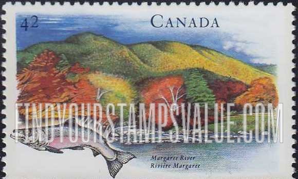 FindYourStampsValue: Booklet Stamps, Canadian Rivers Type of 1991: Margaree
