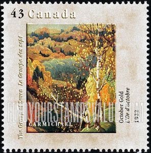 FindYourStampsValue: October Gold, by Franklin Carmichael