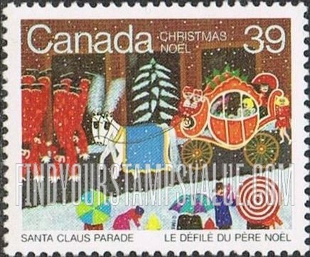 FindYourStampsValue: Santa Claus Parade: Horse-drawn Coach