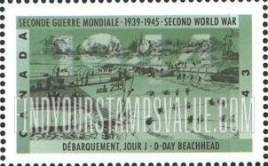 FindYourStampsValue: World War II Type of 1989: D-Day beachhead