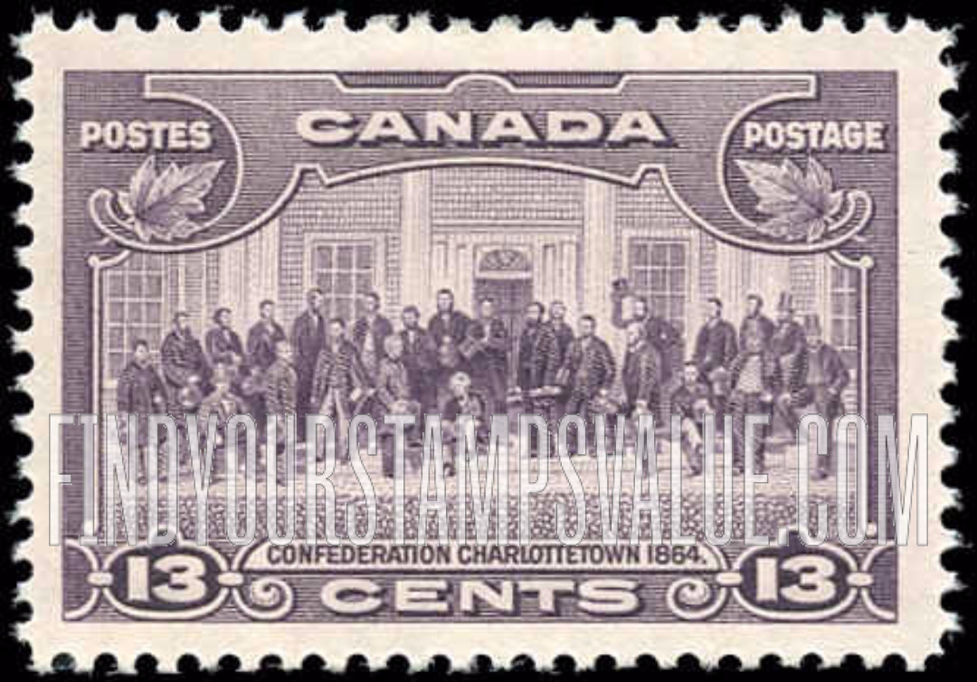 FindYourStampsValue: Confederation Conference at Charlottetown