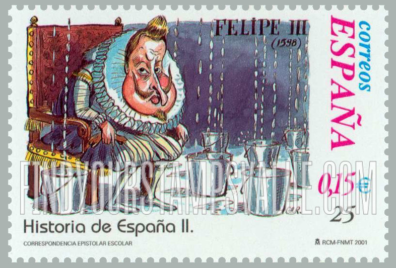 FindYourStampsValue: Letter Writing Type of 1998: Ascension to throne of King Philip III, 1598