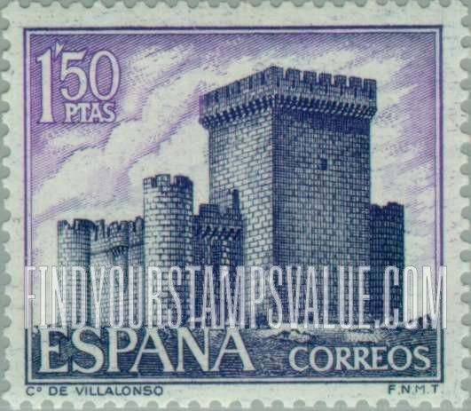FindYourStampsValue: Castles: Villalonso, Zamora