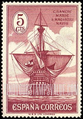 FindYourStampsValue: Stern of “Santa Maria”