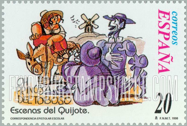 FindYourStampsValue: Letter Writing, Scenes from “Don Quixote”: “Oh princesa del toboso”