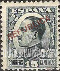 FindYourStampsValue: Revolutionary Issues Madrid Issue: King Alfonso XIII