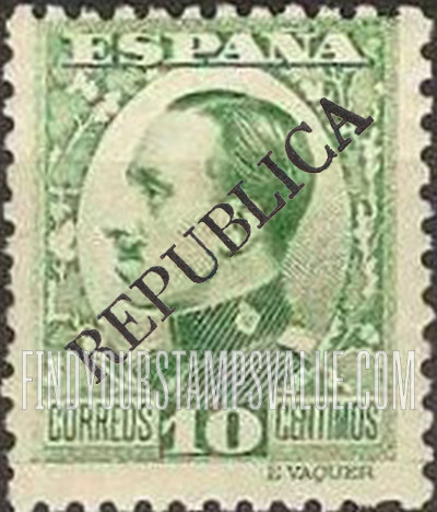FindYourStampsValue: Second Barcelona Issue: King Alfonso XIII